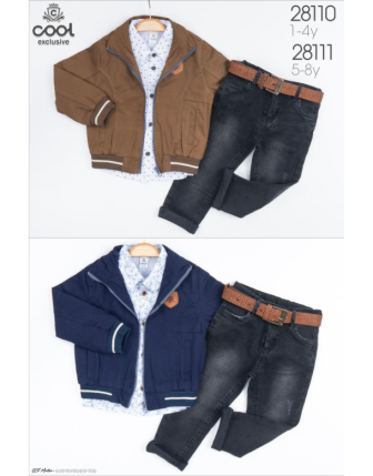 TOPTAN MELCAN ERKEK ÇOCUK 3 LÜ TAKIM 5 - 8 Y