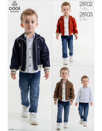 TOPTAN MELCAN ERKEK ÇOCUK 3 LÜ TAKIM 5 - 8 Y