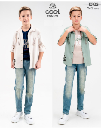 TOPTAN MELCAN ERKEK ÇOCUK 3 LÜ TAKIM 9 - 12 Y