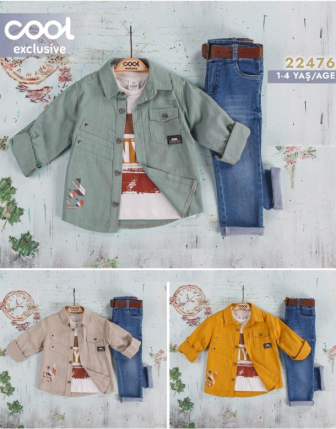 TOPTAN MELCAN ERKEK ÇOCUK 3 LÜ TAKIM 1 - 4 Y