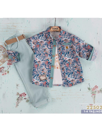 TOPTAN MELCAN ERKEK ÇOCUK 3 LÜ TAKIM 1 - 4 Y