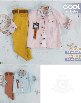 TOPTAN MELCAN ERKEK ÇOCUK 3 LÜ TAKIM 5 - 8 Y