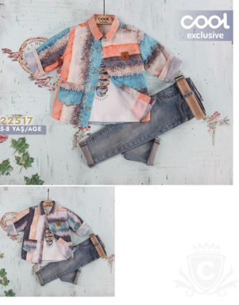 TOPTAN MELCAN ERKEK ÇOCUK 3 LÜ TAKIM 5 - 8 Y