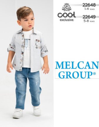 TOPTAN MELCAN ERKEK ÇOCUK 3 LÜ TAKIM 1 - 4 Y