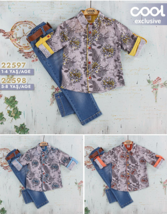 TOPTAN MELCAN ERKEK ÇOCUK 2 Lİ TAKIM 5 - 8 Y