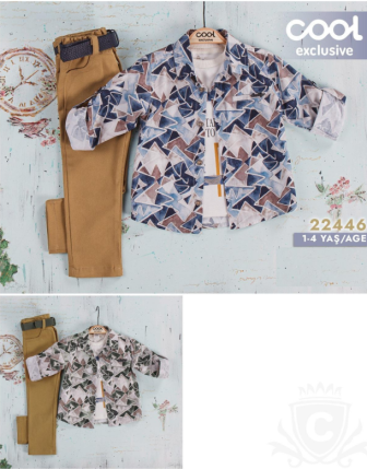 TOPTAN MELCAN ERKEK ÇOCUK 3 LÜ TAKIM 1 - 4 Y