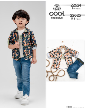 TOPTAN MELCAN ERKEK ÇOCUK 3 LÜ TAKIM 1 - 4 Y