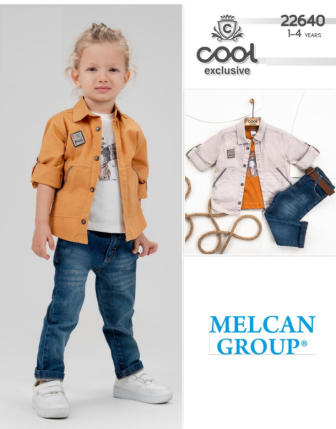 TOPTAN MELCAN ERKEK ÇOCUK 3 LÜ TAKIM 1 - 4 Y