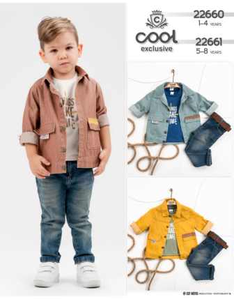 TOPTAN MELCAN ERKEK ÇOCUK 3 LÜ TAKIM 5 - 8 Y