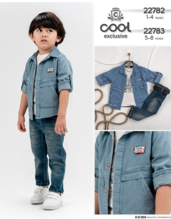 TOPTAN MELCAN ERKEK ÇOCUK 3 LÜ TAKIM 5 - 8 Y