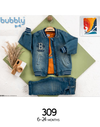 TOPTAN MELCAN ERKEK BEBEK 3 LÜ TAKIM 6 - 24 M