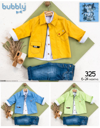 TOPTAN MELCAN ERKEK BEBEK 3 LÜ TAKIM 6 - 24 M