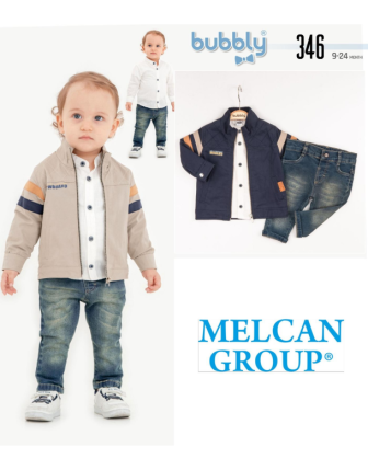 TOPTAN MELCAN ERKEK BEBEK 3 LÜ TAKIM 9 - 24 M