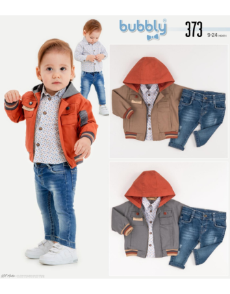 TOPTAN MELCAN ERKEK BEBEK 3 LÜ TAKIM 9 - 24 M