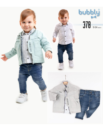 TOPTAN MELCAN ERKEK BEBEK 3 LÜ TAKIM 9 - 24 M