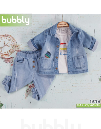 TOPTAN MELCAN ERKEK BEBEK 3 LÜ TAKIM 9 - 24 M