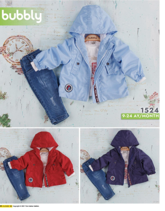 TOPTAN MELCAN ERKEK BEBEK 3 LÜ TAKIM 9 - 24 M