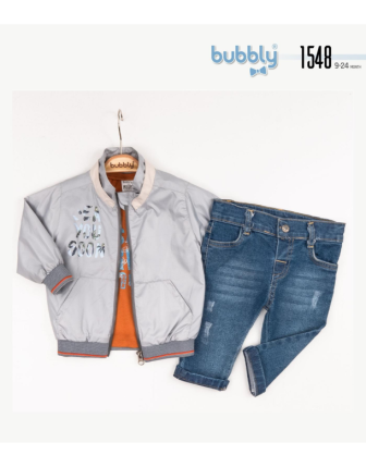 TOPTAN MELCAN ERKEK BEBEK 3 LÜ TAKIM 9 - 24 M