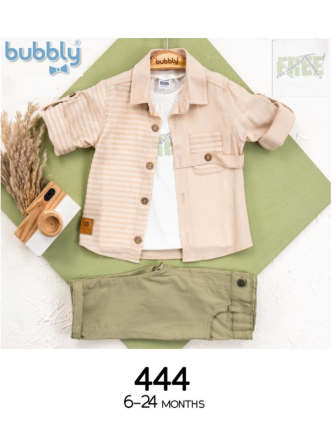 TOPTAN MELCAN ERKEK BEBEK 3 LÜ TAKIM 9 - 24 M