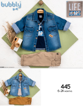 TOPTAN MELCAN ERKEK BEBEK 3 LÜ TAKIM 9 - 24 M