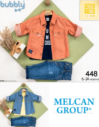 TOPTAN MELCAN ERKEK BEBEK 3 LÜ TAKIM 9 - 24 M