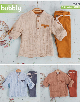 TOPTAN MELCAN ERKEK BEBEK 2 Lİ TAKIM 9 - 24 M