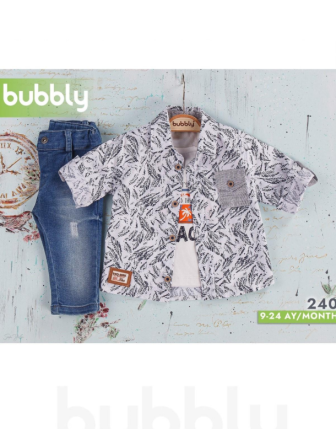 TOPTAN MELCAN ERKEK BEBEK 3 LÜ TAKIM 9 - 24 M