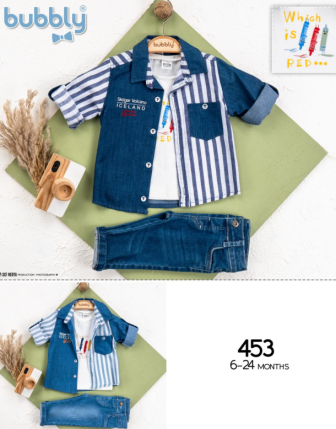 TOPTAN MELCAN ERKEK BEBEK 3 LÜ TAKIM 6 - 24 M