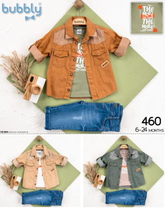 TOPTAN MELCAN ERKEK BEBEK 3 LÜ TAKIM 6 - 24 M