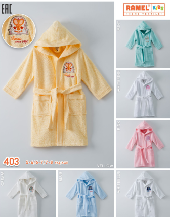 TOPTAN RAMEL ÇOCUK BORNOZ 5 - 8 Y