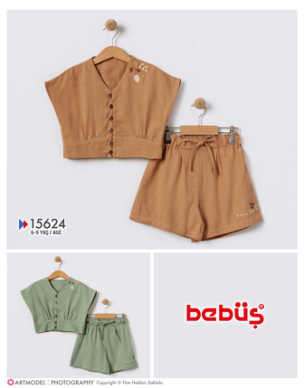 TOPTAN BEBÜŞ KIZ ÇOCUK 2 Lİ TAKIM 6 - 9 Y