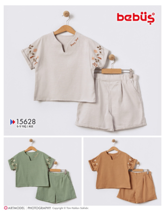 TOPTAN BEBÜŞ KIZ ÇOCUK 2 Lİ TAKIM 6 - 9 Y