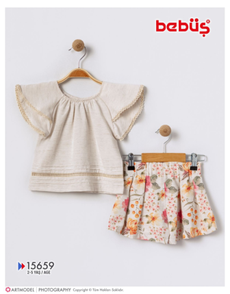 TOPTAN BEBÜŞ KIZ ÇOCUK 2 Lİ TAKIM 2 - 5 Y