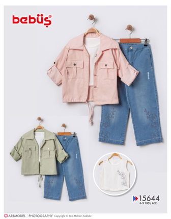 TOPTAN BEBÜŞ ERKEK ÇOCUK 3 LÜ TAKIM 6 - 9 Y