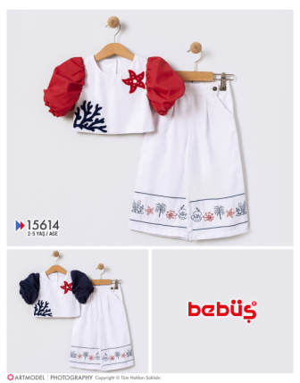 TOPTAN BEBÜŞ KIZ ÇOCUK 2 Lİ TAKIM 2 - 5 Y