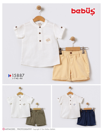 TOPTAN BEBÜŞ ERKEK ÇOCUK 2 Lİ TAKIM 2 - 5 Y