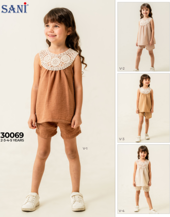 TOPTAN SANİ KIZ ÇOCUK 2 Lİ TAKIM 2 - 5 Y