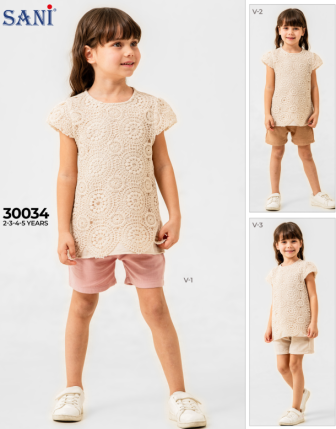 TOPTAN SANİ KIZ ÇOCUK 2 Lİ TAKIM 2 - 5 Y