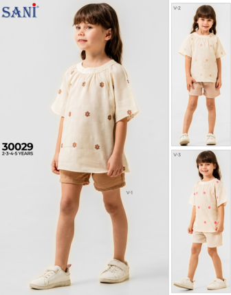 TOPTAN SANİ KIZ ÇOCUK 2 Lİ TAKIM 2 - 5 Y