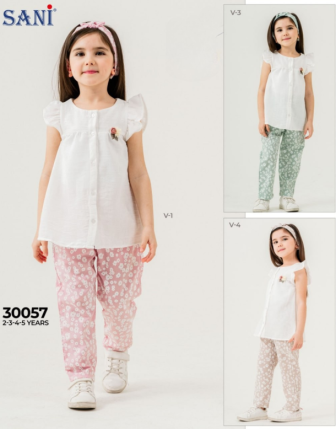 TOPTAN SANİ KIZ ÇOCUK 2 Lİ TAKIM 2 - 5 Y