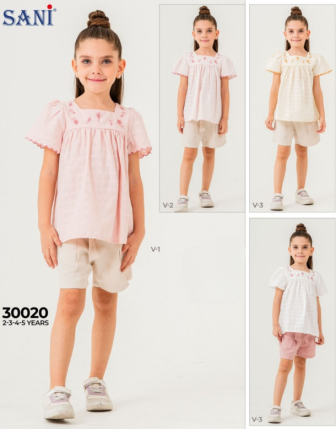 TOPTAN SANİ KIZ ÇOCUK 2 Lİ TAKIM 2 - 5 Y